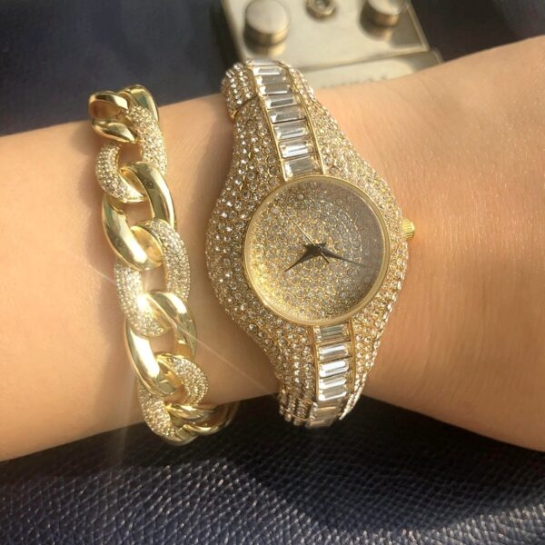High-end watches with diamonds and colorful stones - Image 4