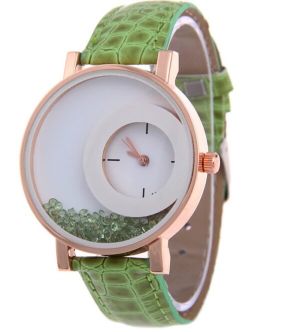 Amazon Explosion Brand, Europe And America Hot Fashion Quartz Watches 489 Full Drilling Quicksand Female Watches Female - Image 8