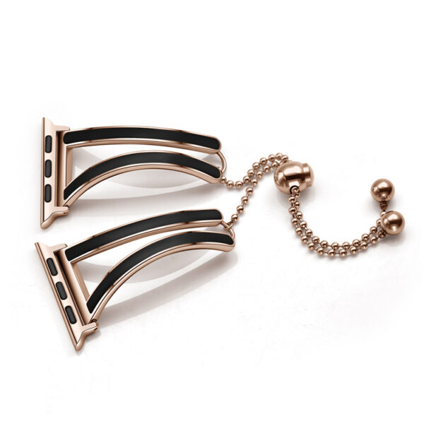 Suitable For Apple Watch Strap Female Rose Gold Stainless Steel - Image 2