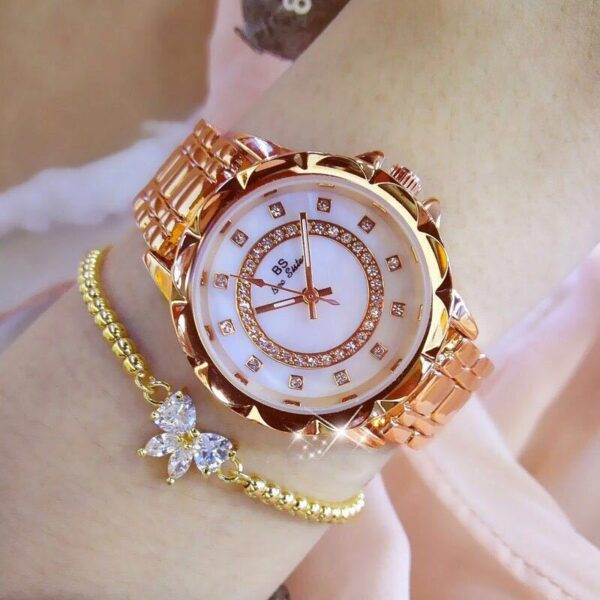 Linked watch full diamond female watch - Image 7