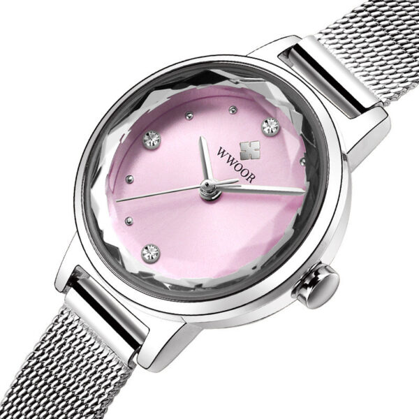 Fashion Simple Women's Quartz Watch Mesh Strap - Image 3