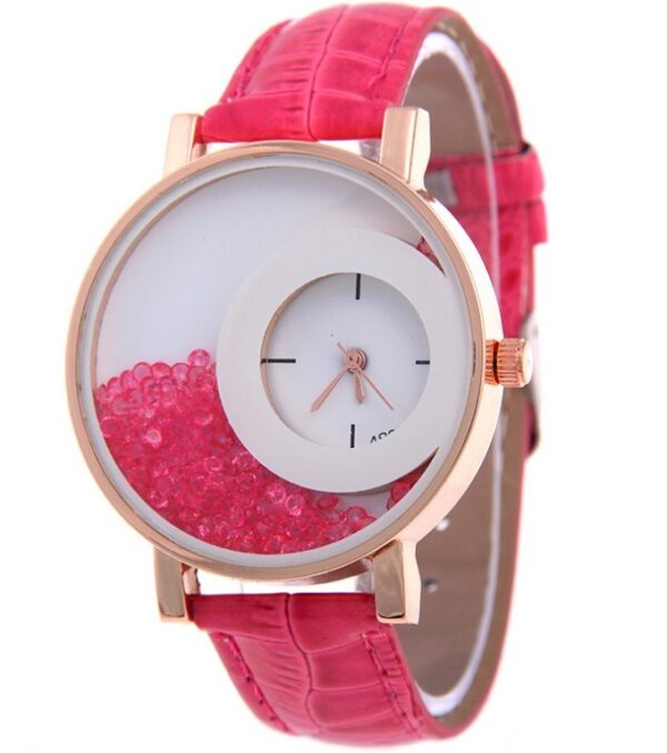 Amazon Explosion Brand, Europe And America Hot Fashion Quartz Watches 489 Full Drilling Quicksand Female Watches Female - Image 10