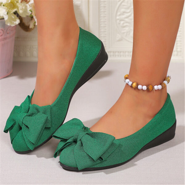 New Bowknot Flats Shoes Fashion Casual Round Toe Slip-on Shoes Loafers For Women - Image 7