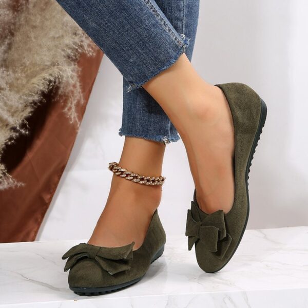 Fashion Bowknot Flats Shoes Casual Round Toe Loafers Cozy Shoes For Women - Image 4