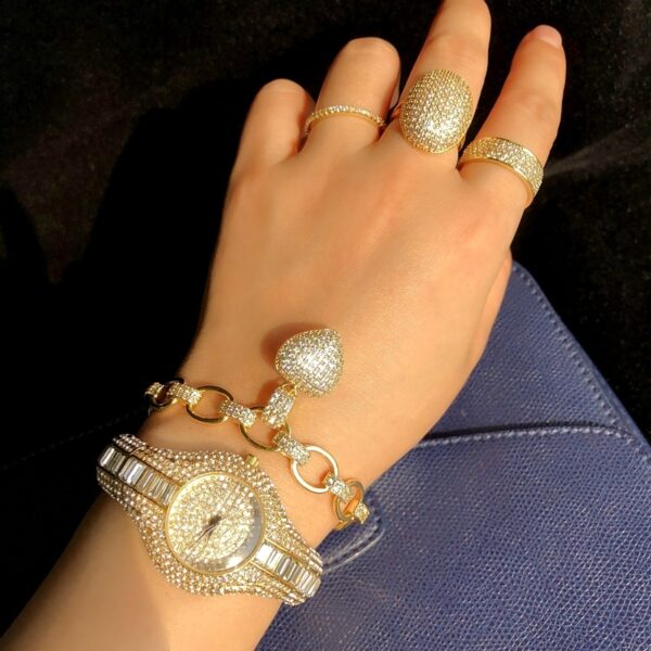 High-end watches with diamonds and colorful stones - Image 7