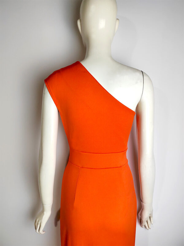 Women's One-shoulder High Waist Front Slit Temperament Dress - Image 8