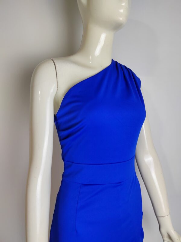 Women's One-shoulder High Waist Front Slit Temperament Dress - Image 6