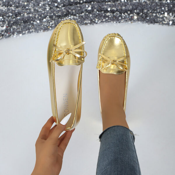 Casual Bowknot Flat Shoes Fashion Comfortable Soft-soled Loafers Slip-on Cozy Shoes Women - Image 7