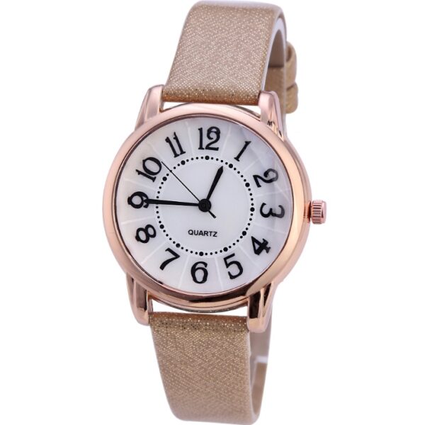 Drop Shipping Women Simple Dial Wristwatches Casual Fashion Luxury Leather Strap Quartz Watches Clock Relogio Feminino - Image 2