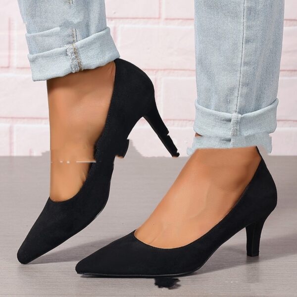 Fashion Ladies Stiletto Heel Slip-on Fashion Shoes - Image 4