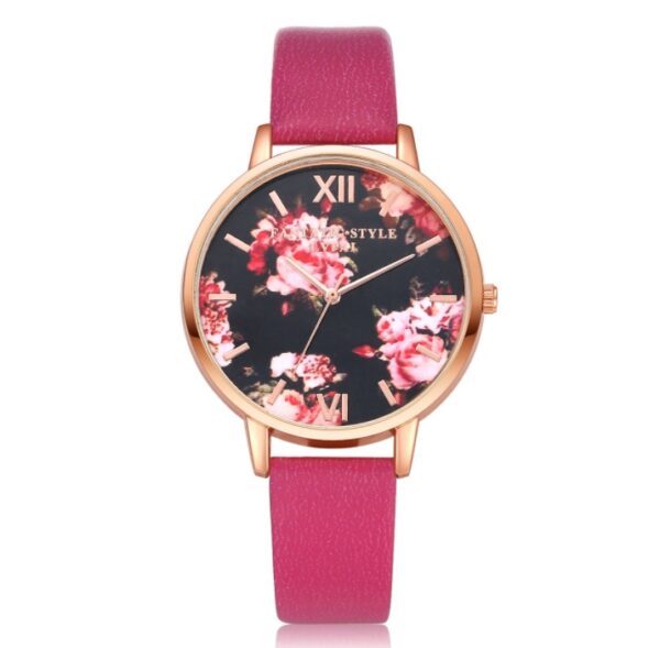 High Quality Fashion Leather Strap Rose Gold Women Watch Casual Love Heart Quartz Wrist Watch Women Dress Ladies Luxury Watches - Image 4