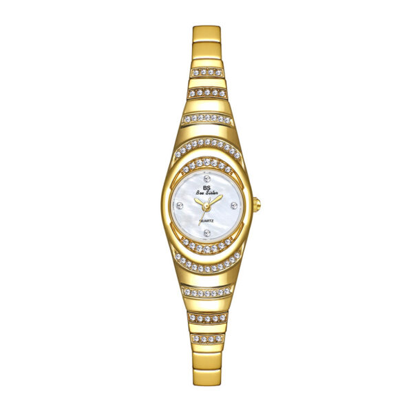 Ladies Gold Watch Diamond Wristwatch Female Fashion Bracelet Watches Women Full Diamond Watch - Image 7