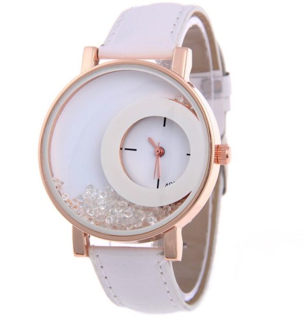 Amazon Explosion Brand, Europe And America Hot Fashion Quartz Watches 489 Full Drilling Quicksand Female Watches Female - Image 7