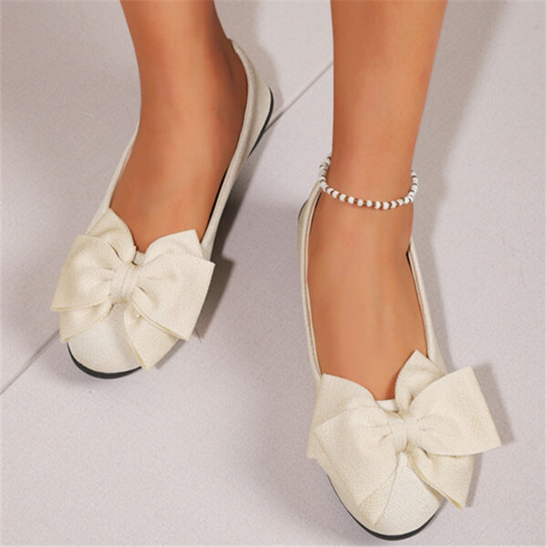 New Bowknot Flats Shoes Fashion Casual Round Toe Slip-on Shoes Loafers For Women - Image 8