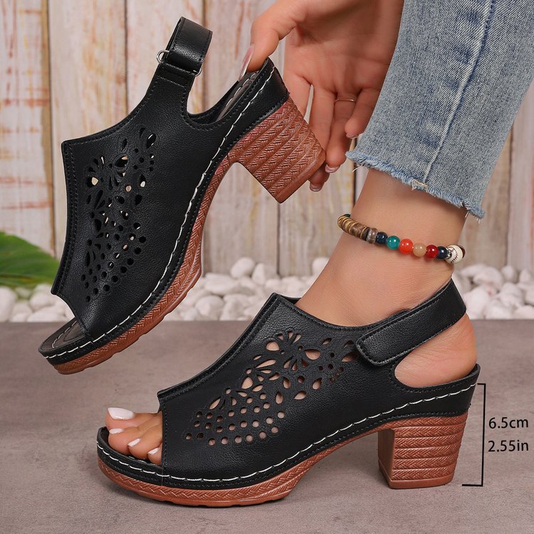 Women’s Wedge Thick Bottom Velcro Sandals