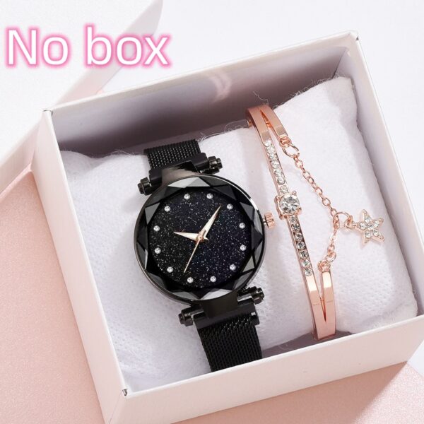 Luxury Women Watches Bracelet Set Fashion Elegant Magnet Buckle Ladies Starry Sky Watch Set Relogio - Image 10
