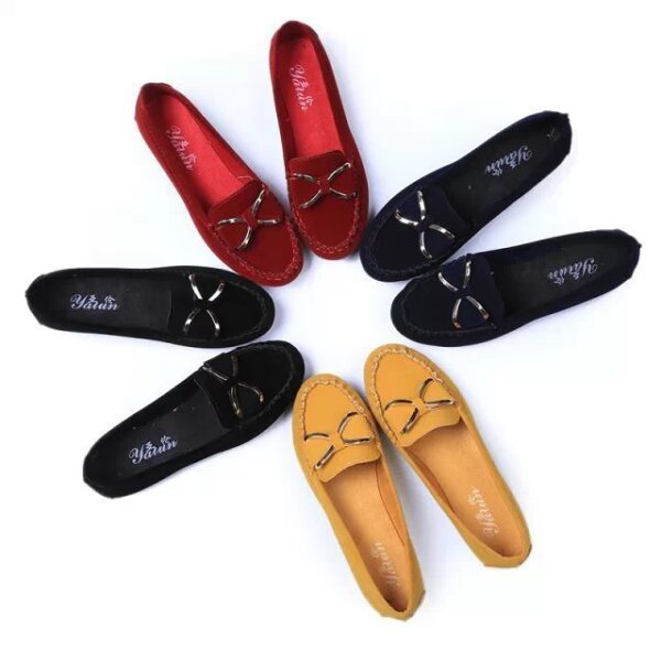 Fashion Bowknot Flats Shoes Women Casual Solid Loafers Cozy Shoes - Image 5
