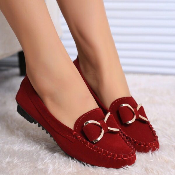 Fashion Bowknot Flats Shoes Women Casual Solid Loafers Cozy Shoes - Image 4