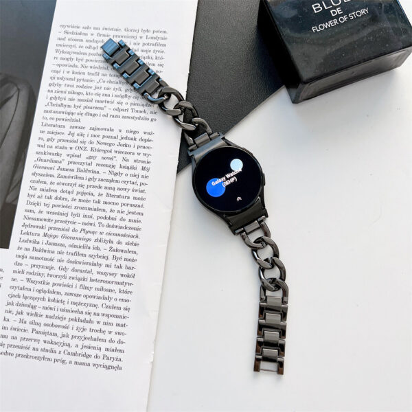 Smart Watch Wristband Single Row Denim Chain Metal - Image 2