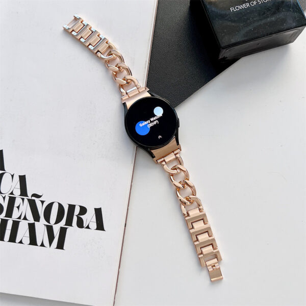 Smart Watch Wristband Single Row Denim Chain Metal - Image 7