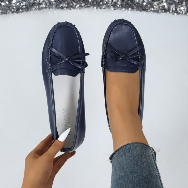 Casual Bowknot Flat Shoes Fashion Comfortable Soft-soled Loafers Slip-on Cozy Shoes Women - Image 10