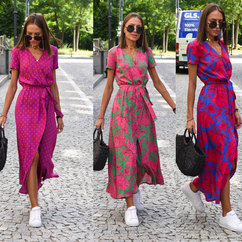 Women’s Fashionable Printed Beach Dress