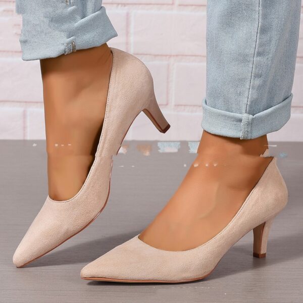 Fashion Ladies Stiletto Heel Slip-on Fashion Shoes - Image 2