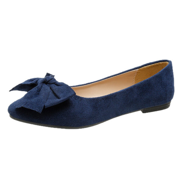 Big Bow Flat Shoes Pointed-toe Low-heeled Shoes Women Fashion Casual Breathable Slip On Flats - Image 7